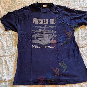 Husker Du - Metal Circus Vintage 1980s Tee Shirt (Bob Mould, Hüsker Dü)
